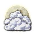 few clouds
